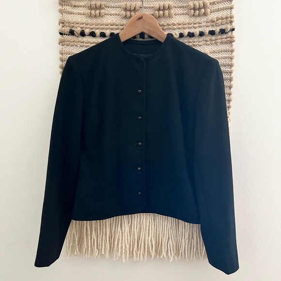 Pendleton Black Women's Blazer Jacket Pure Wool - Picture 1 of 7
